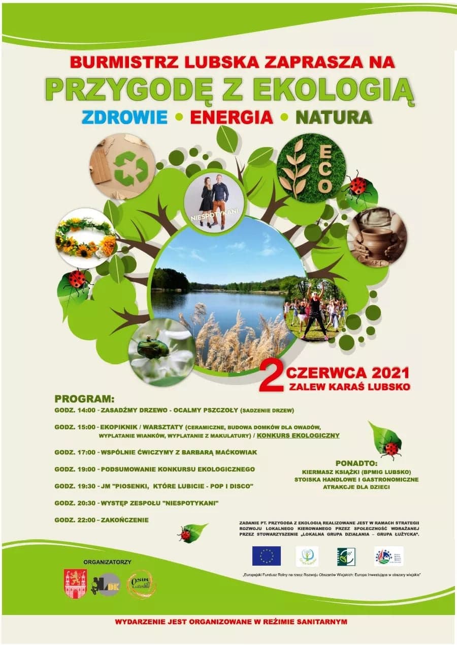 Piknik Przygoda z Ekologią - 2 czerwca 2021 - godzina 14:00 start